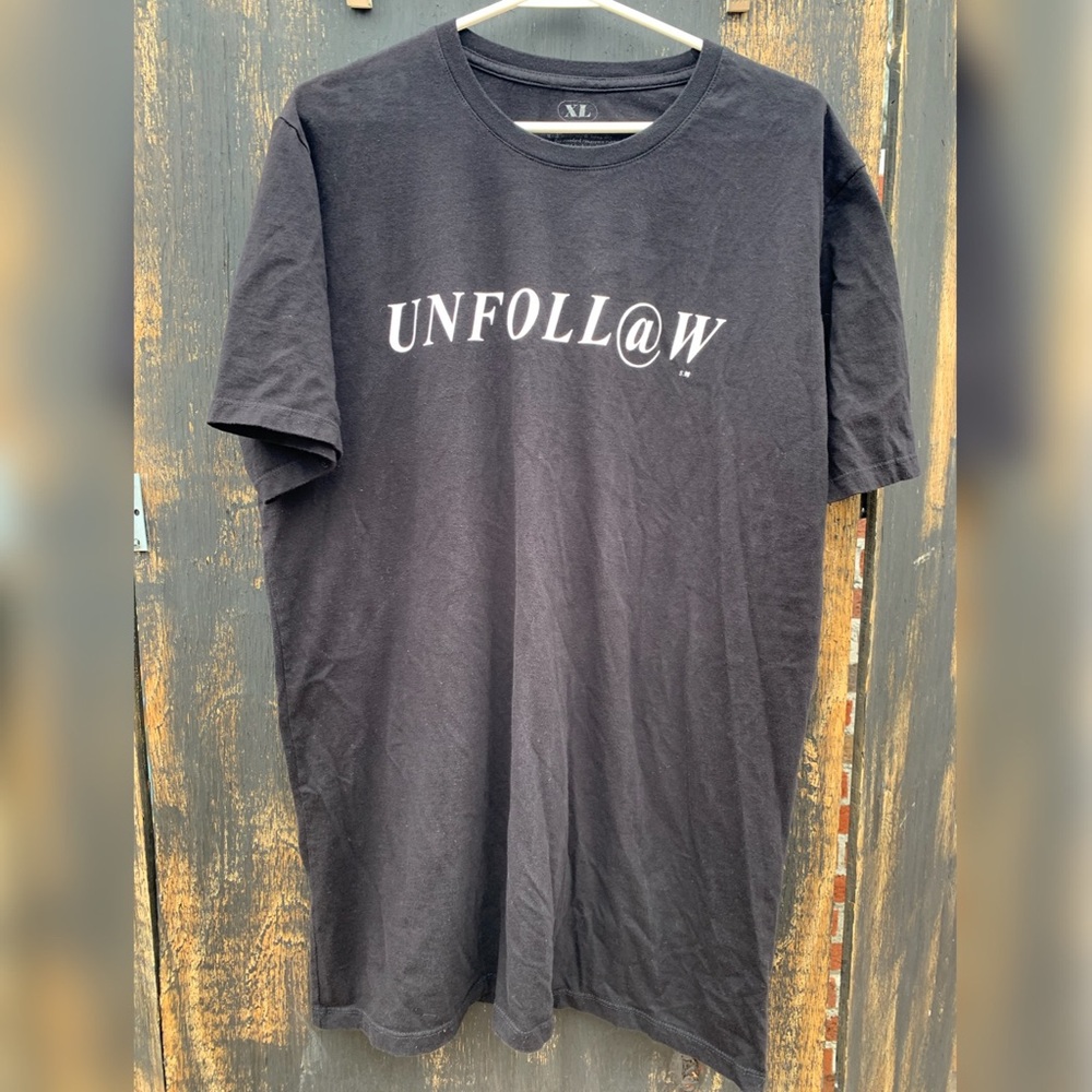 Men’s Unfollow T-Shirt XL Black